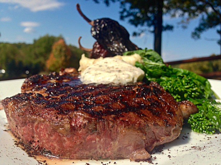 Ancho Espresso Rubbed Cowboy Steak