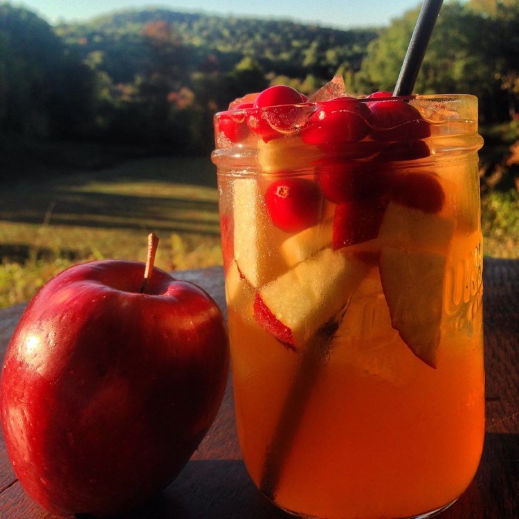 Cran-Apple Cider Sangria