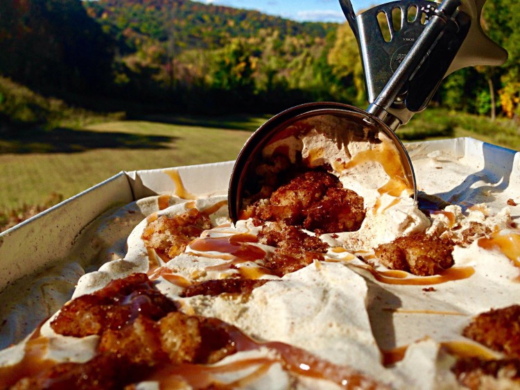 Our Caramel Spiced Apple Cider Doughnut Ice Cream