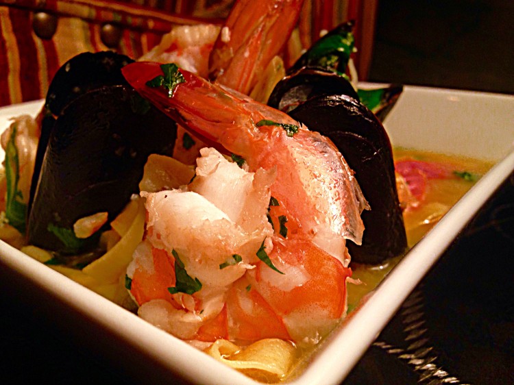 Garlic Shrimp Tagliatelle