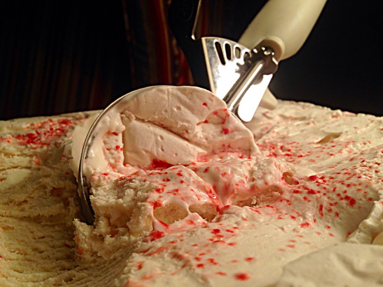 Amaretto Peppermint Stick Ice Cream