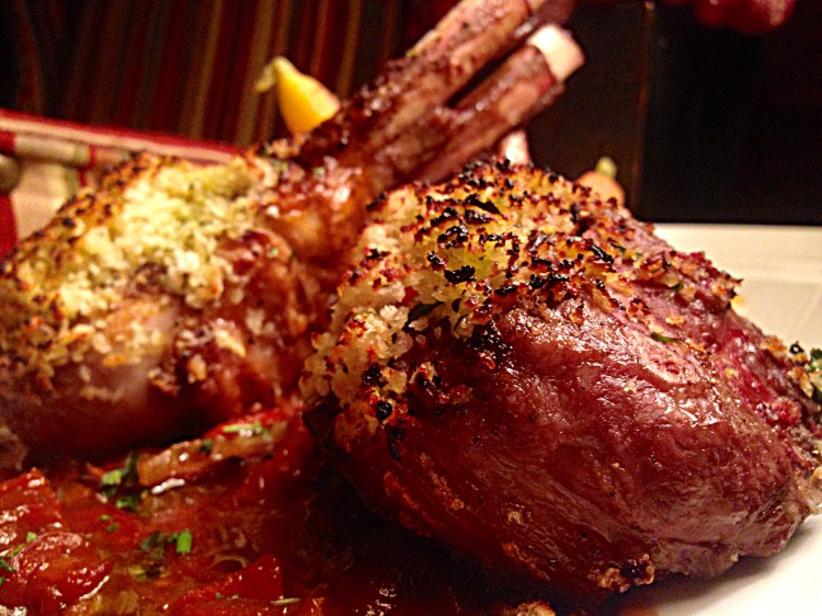 Horseradish Crusted Australian Rack Of Lamb
