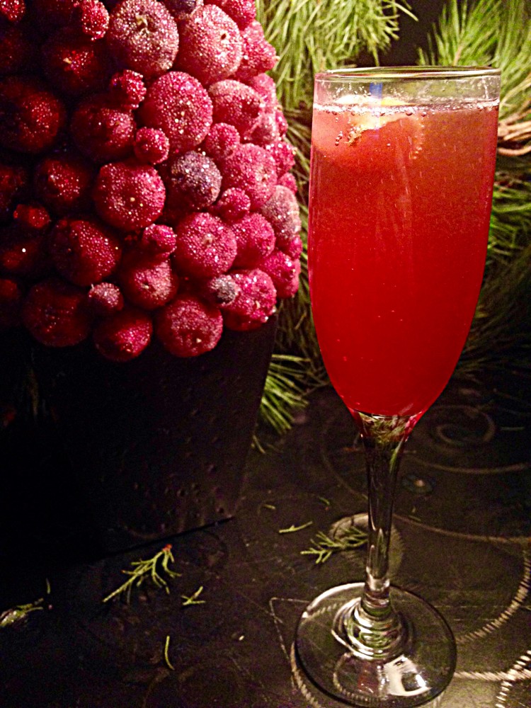 Pomegranite Royale Cocktail