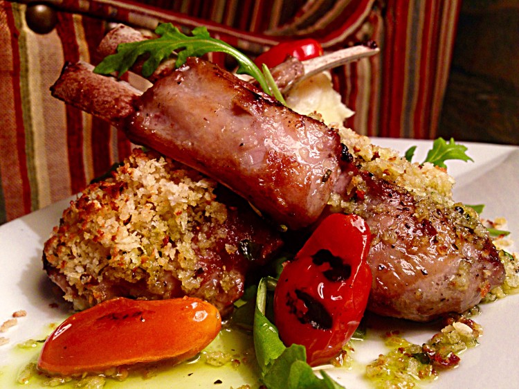 Horseradish Crusted Lamb Lollipops