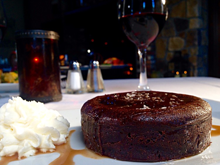 Sea Salt Dark Chocolate Molten Cake