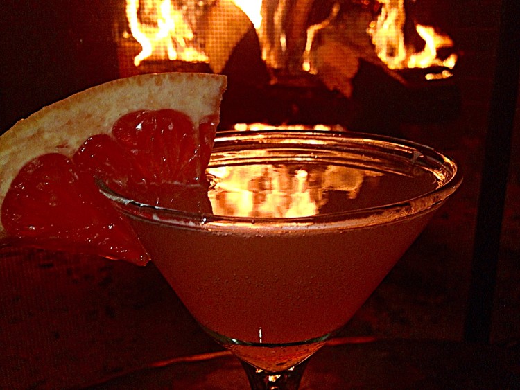 grapefruit fizz martini