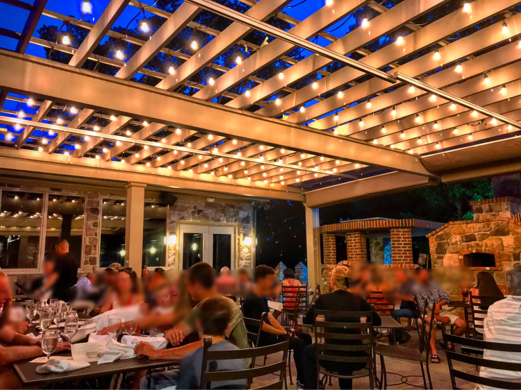 Dine under the stars on our outdoor patio
